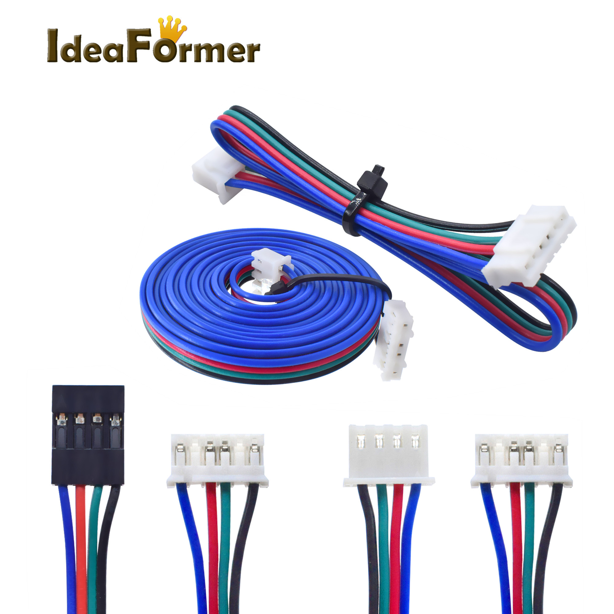 3D Printer Cable Chain - 1Pcs 10cm/50cm/100cm/150mm Stepper Motor Cables 6pin