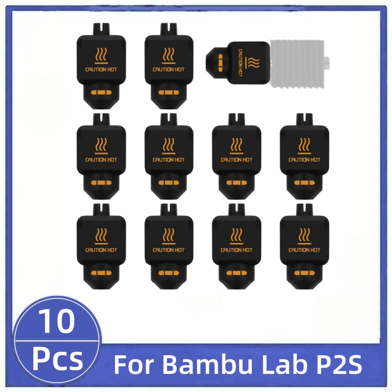 3D Printing Bambu - 10Pcs Black Silicone Sock for Bambu