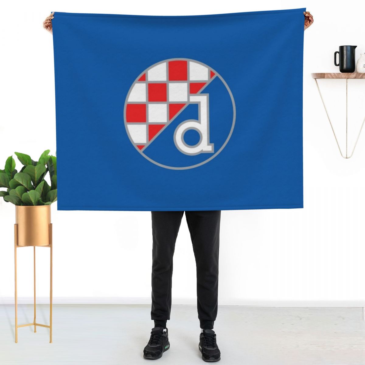 3D Printing Zagreb - Dinamo Zagreb Football Club Throw Blanket