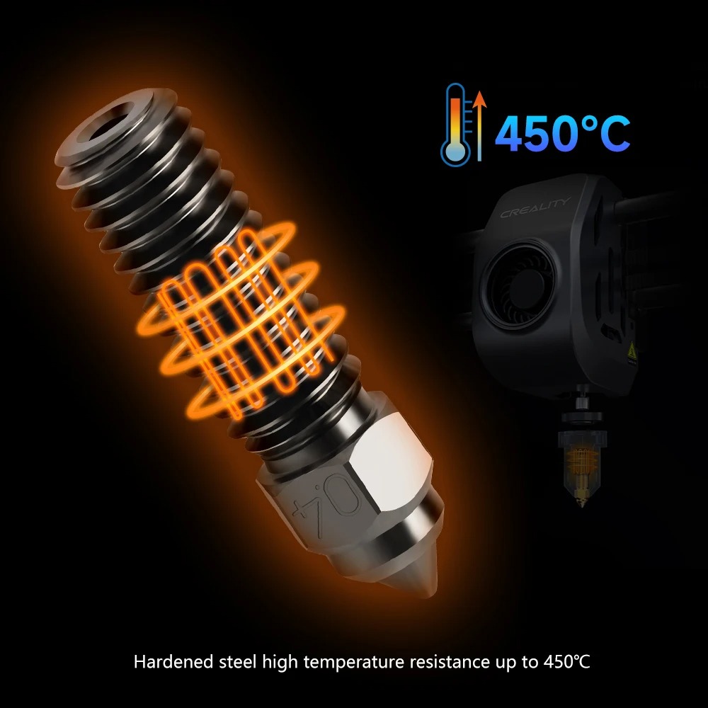 Creality K1 Hardened Steel Noz - 3D Printer Nozzle Brass recension och pris