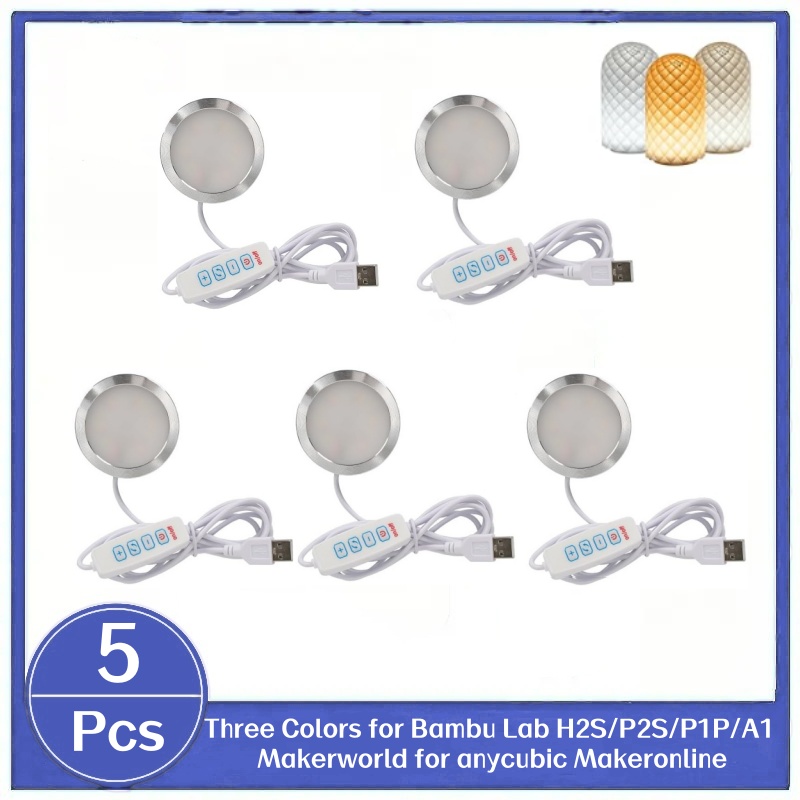 5PCS LED Lamp Kit 001 Three Co - 3D Printing Laptop recension och pris