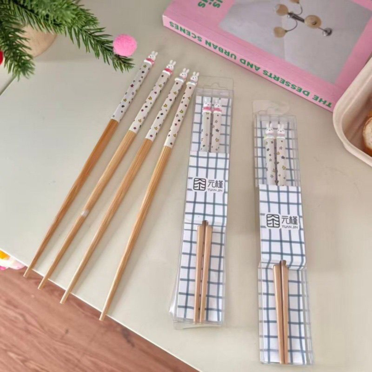 Kawaii Miffy Rabbit Chopsticks - 3D Printing Bambu recension och pris