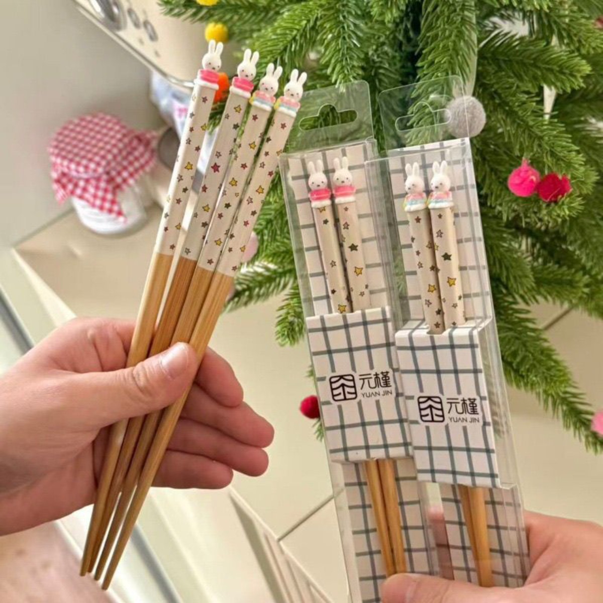 Kawaii Miffy Rabbit Chopsticks - 3D Printing Bambu recension och pris