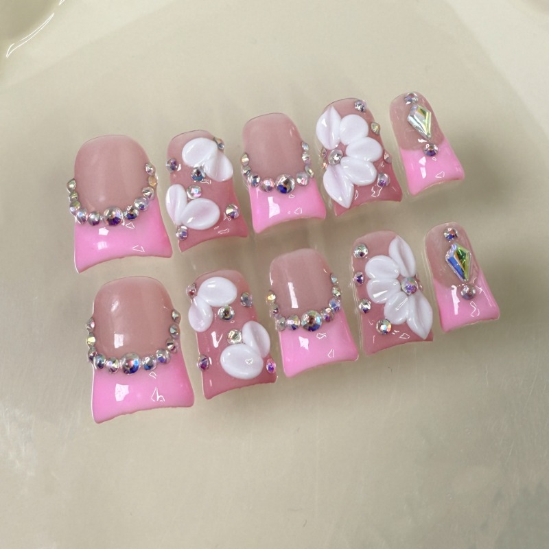 10pcs Handmade Fake Nails Duck - 3D Printing Nails recension och pris