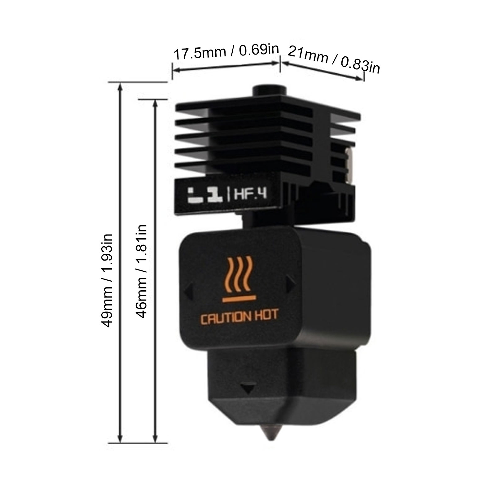 High Flow Hotend Replacement f - 3D Printing Bambu recension och pris