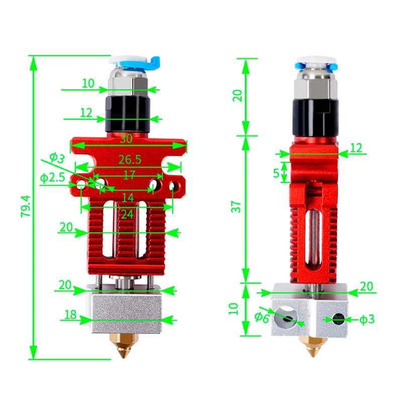 3D Printer Parts CR6 SE J-head - 3D Printing Ender recension och pris