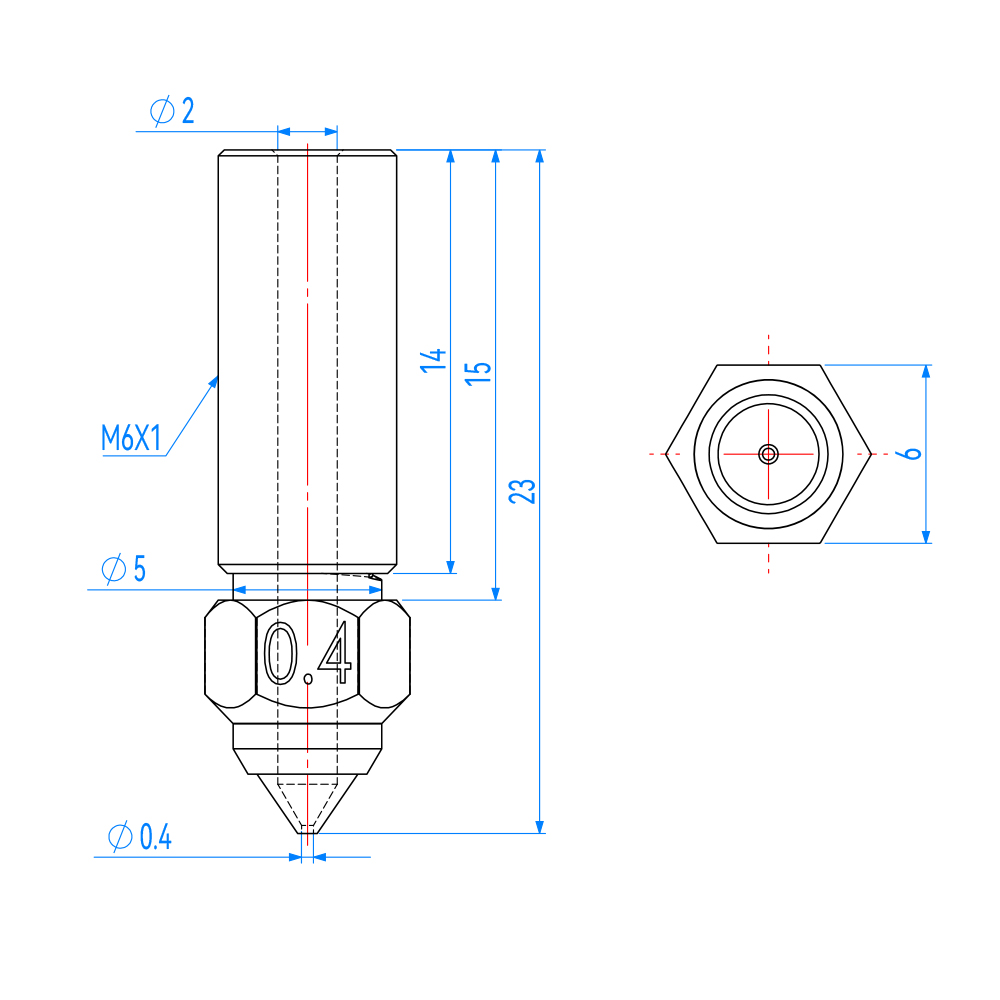 Nozzle For Creality K1 K1 Max  - 3D Printer Nozzle Brass recension och pris