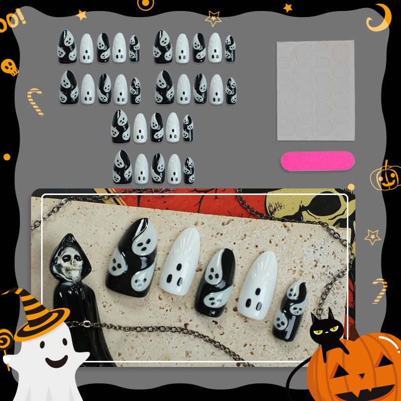 30pcs 2025 Halloween Almond Sh - 3D Printing Nails recension och pris