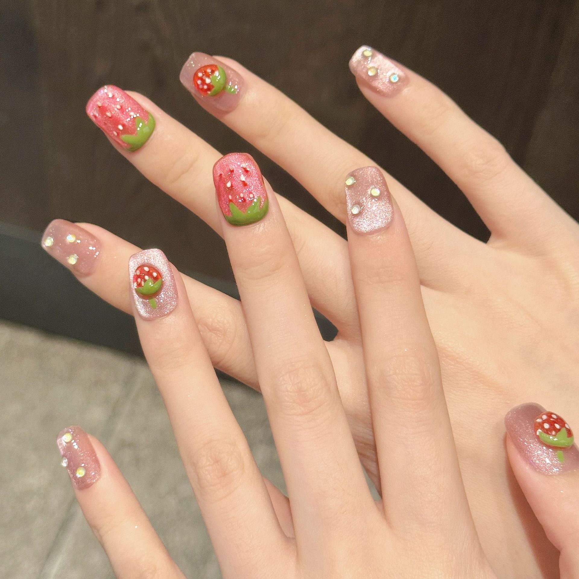 10pcs Handmade Press on Nails  - 3D Printing Nails recension och pris