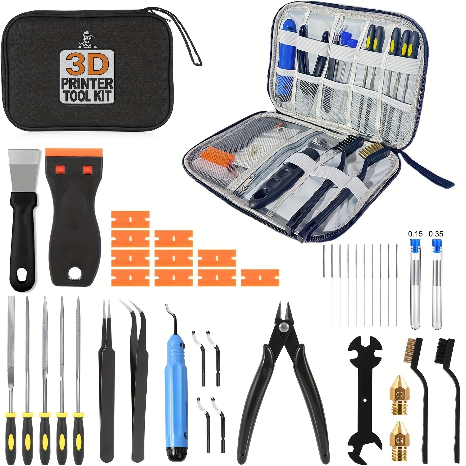3D Printer Tools Kit, 33pcs 3D - 3D Printing Laptop recension och pris
