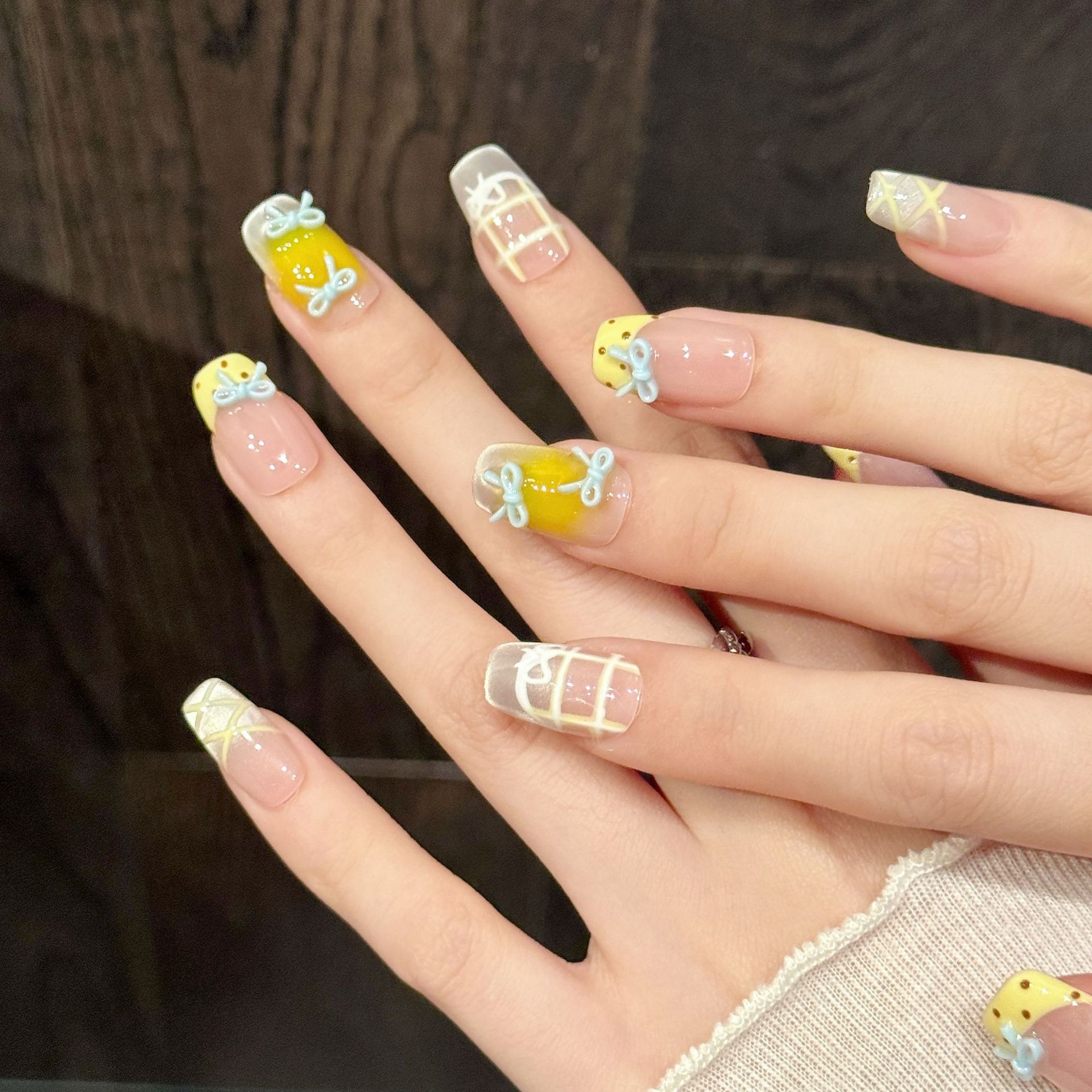 10pcs Handmade Kawaii Cute Gra - 3D Printing Nails recension och pris