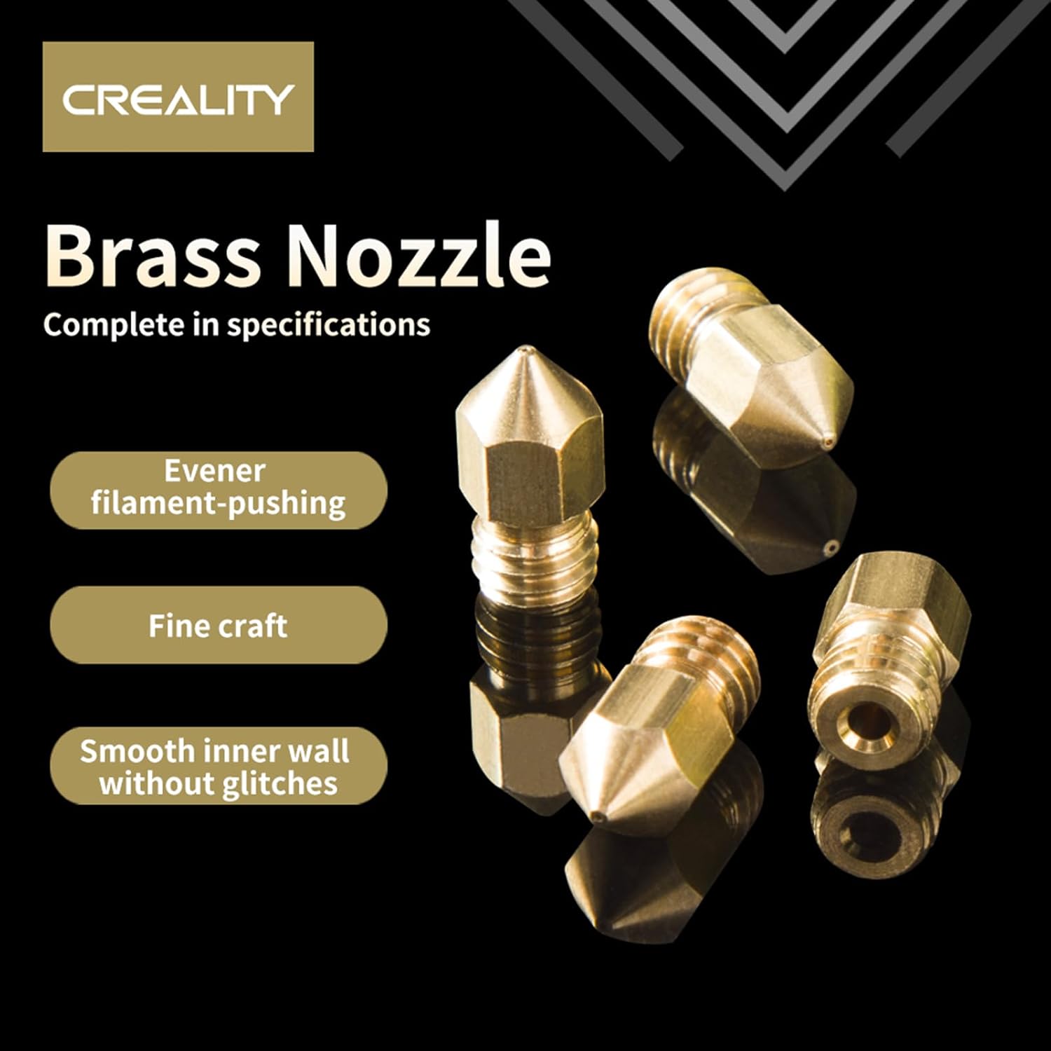 Official Creality Ender 3/Ende - 3D Printer Nozzle Brass recension och pris