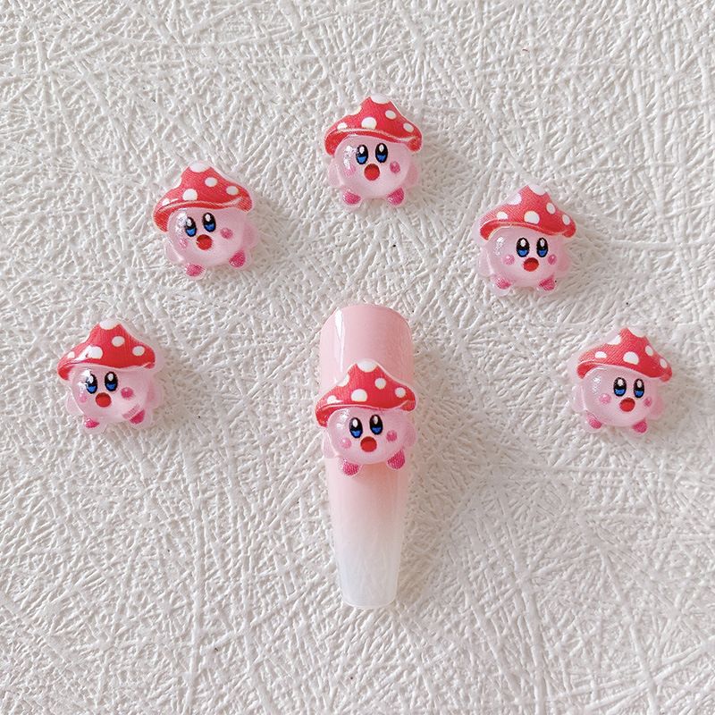 2/10/20pcs Kirby Nail Charms 3 - 3D Printing Nails recension och pris
