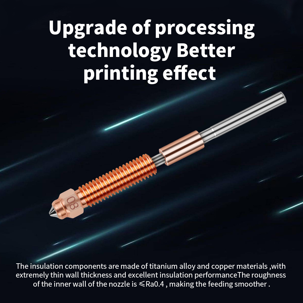 Upgrade Hotend For Creality K1 - 3D Printer Nozzle Brass recension och pris